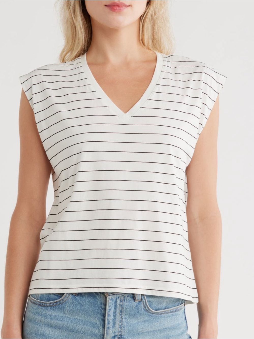 Sleeveless V-Neck Tank Top